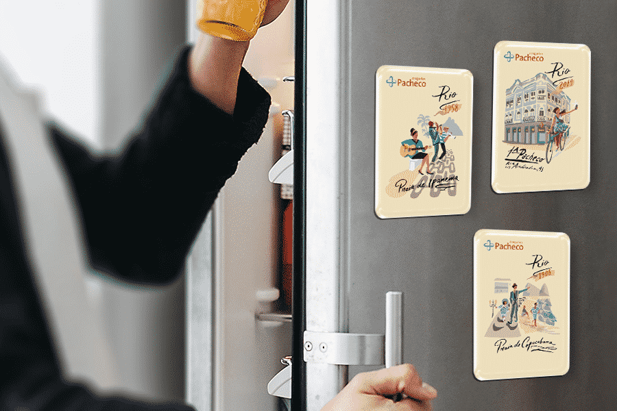Ímã de geladeira criativo: surpreendendo seus clientes