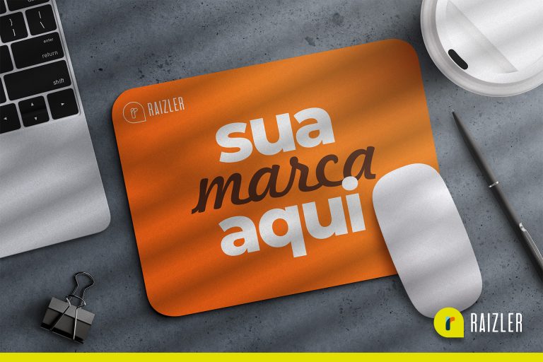Combine a Sua marca com o Mouse Pad da Raizler
