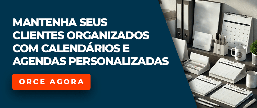 Mantenha seus clientes organizados com calendários e agendas personalizadas